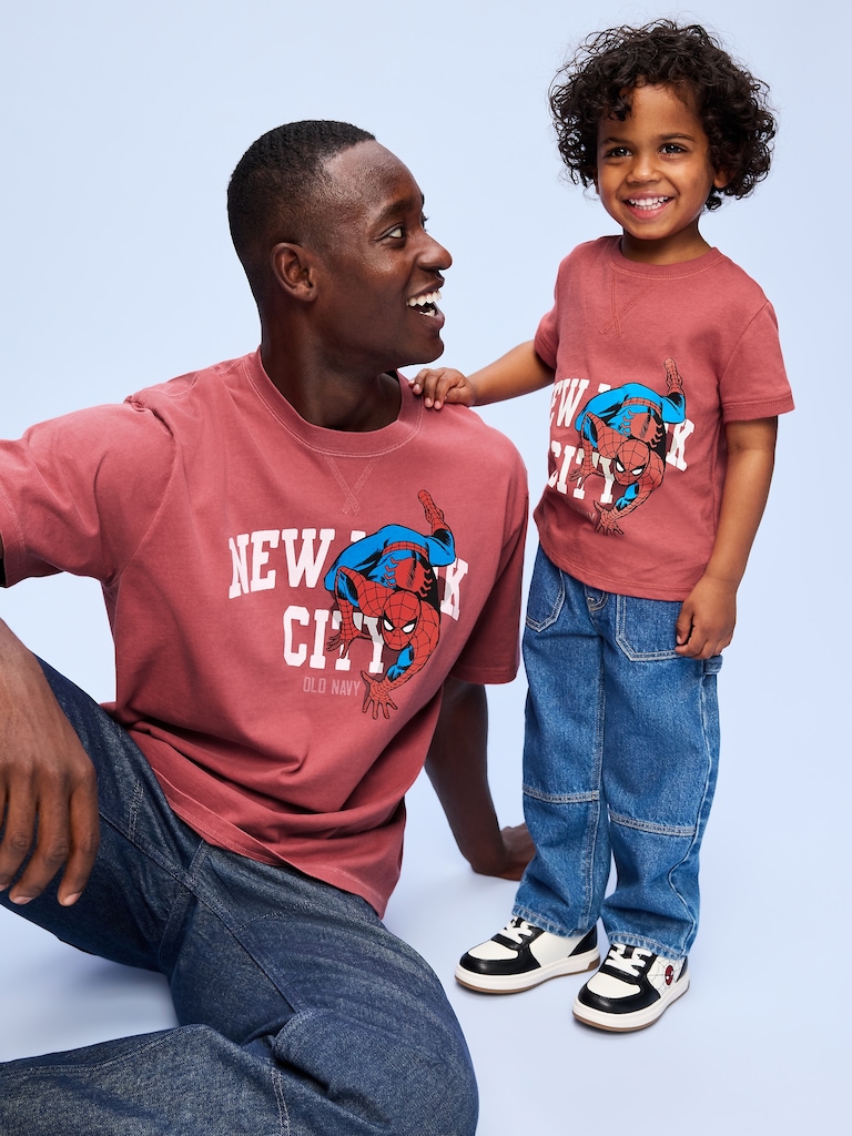 Old Navy x Marvel Spider-Man Boxy Heavyweight Graphic T-Shirt for Men