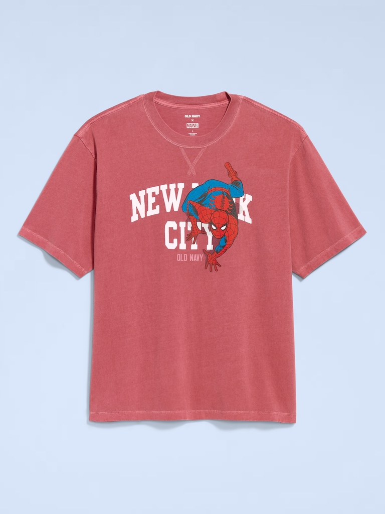 Old Navy x Marvel Spider-Man Boxy Heavyweight Graphic T-Shirt for Men