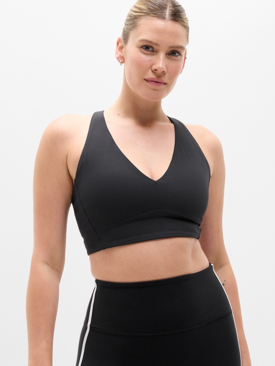V-Neck Hardware One-Piece Swimsuit