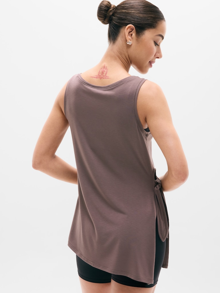 Move With Ease Asym Tie Tank