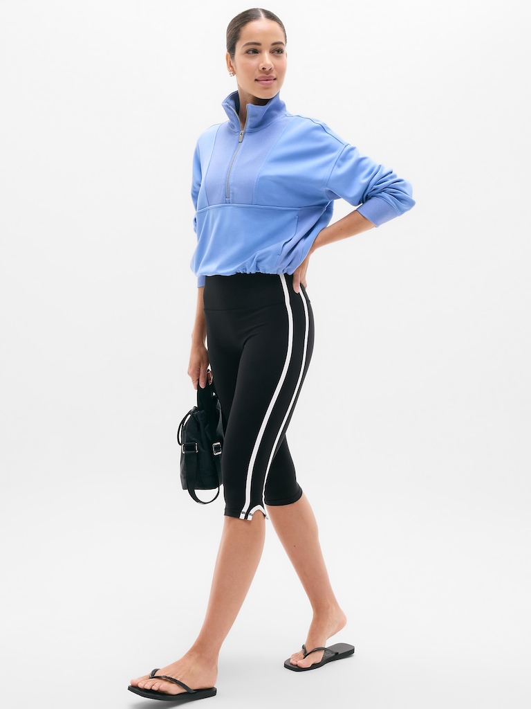 Elation Track Stripe Crop