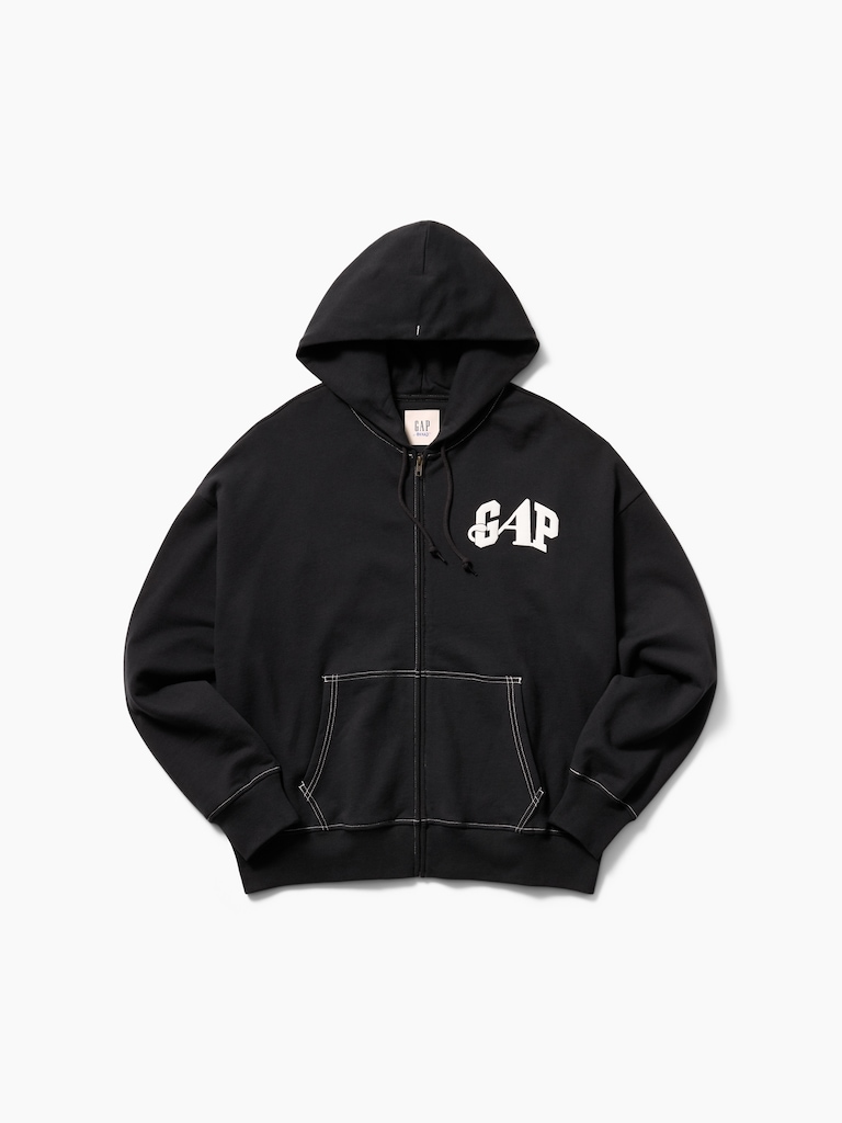Gap × Awake NY Heavyweight Oversized Logo Zip Hoodie