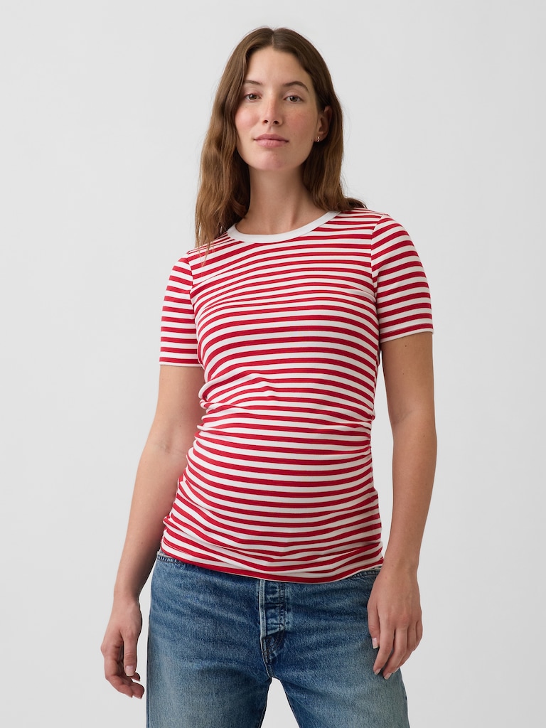 Maternity Modern Crewneck T-Shirt