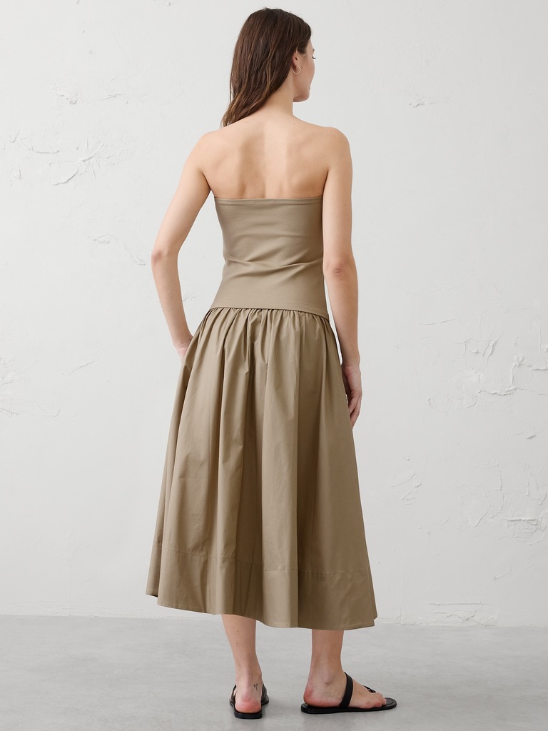 Strapless Midi Dress