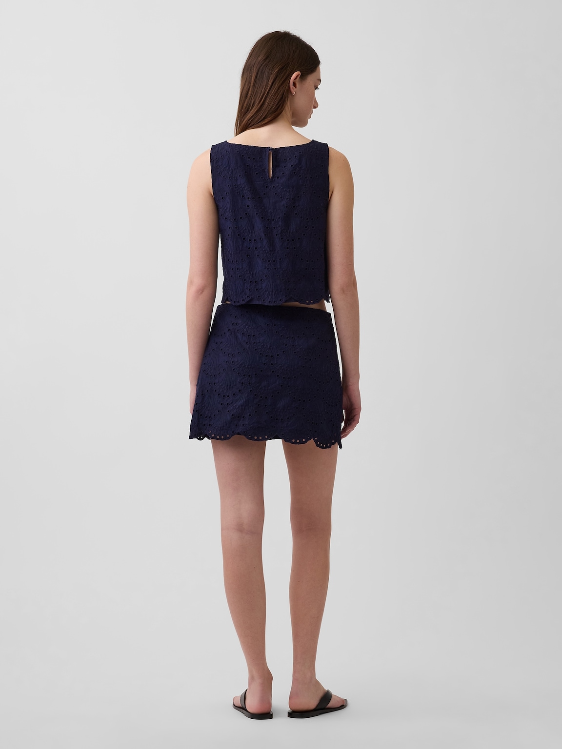 Eyelet Mini Skort