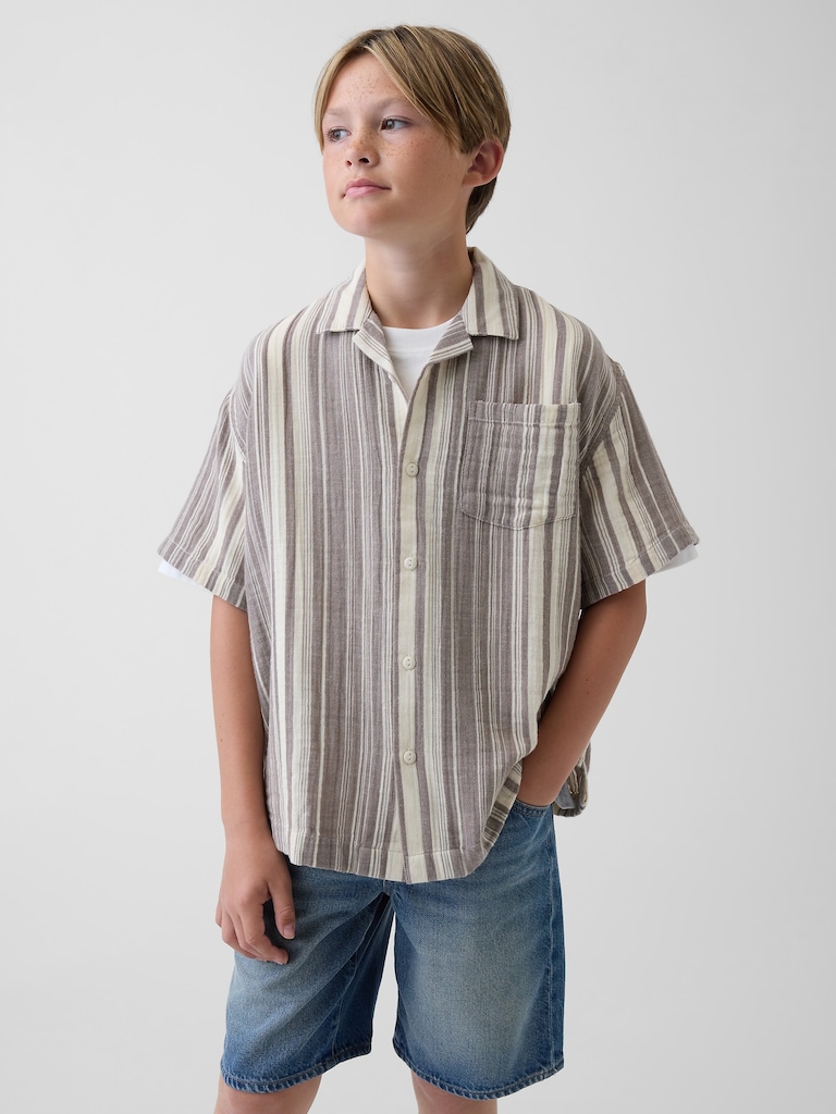 Kids Cotton Gauze Shirt
