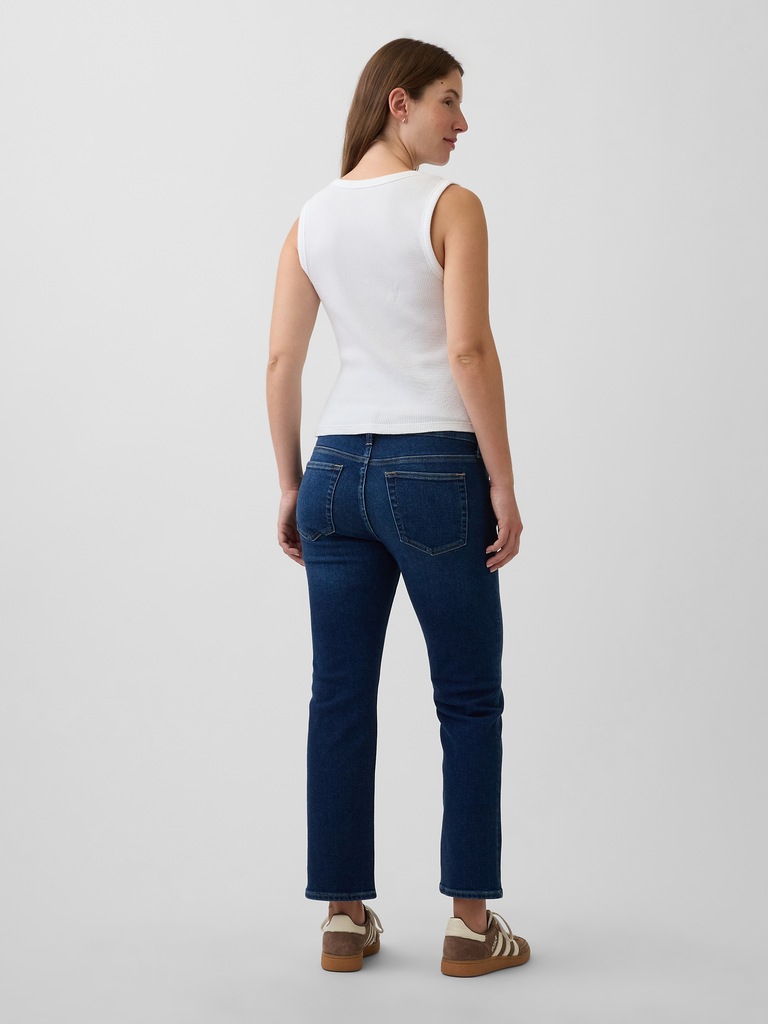 Maternity Full-Panel Straight Jeans