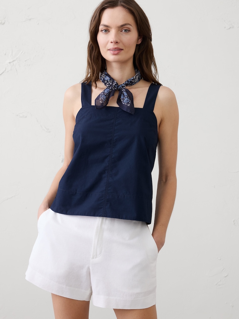 Boxy Topstitch Tank