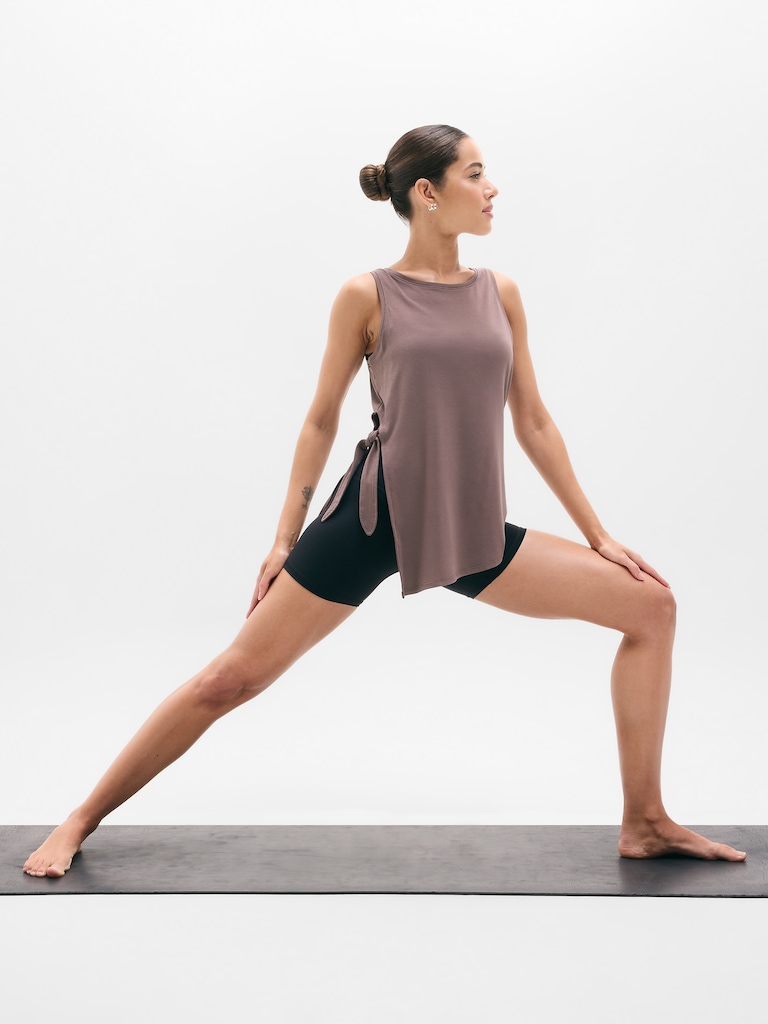 Move With Ease Asym Tie Tank