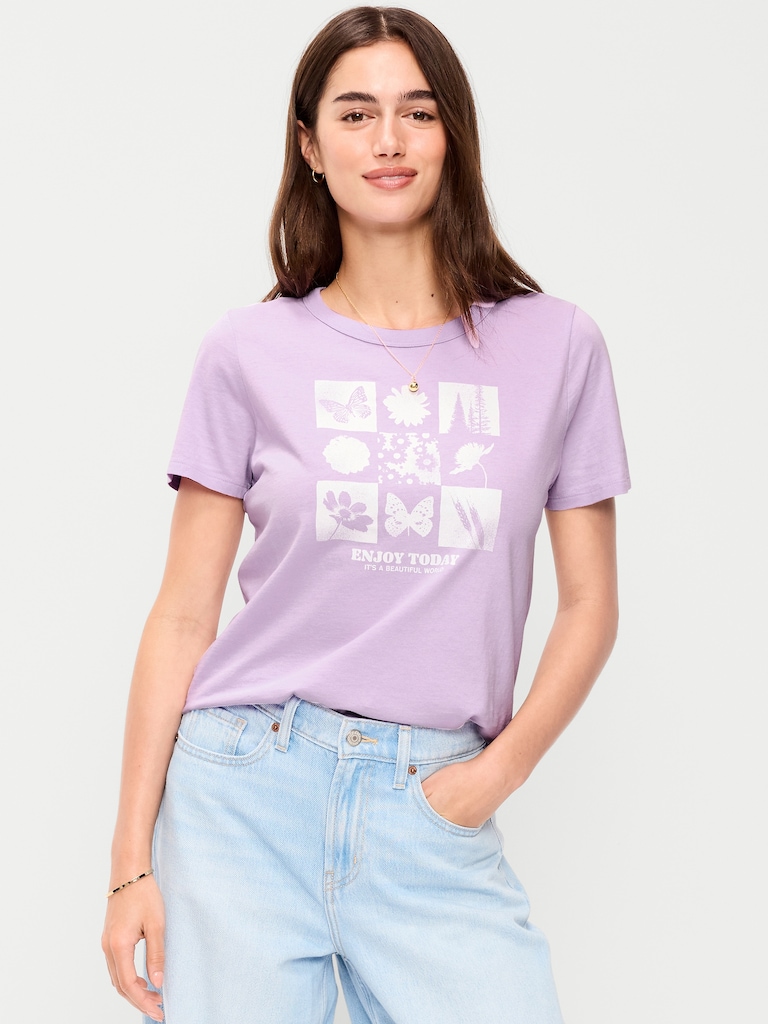 EveryWear Crew-Neck Logo-Graphic T-Shirt