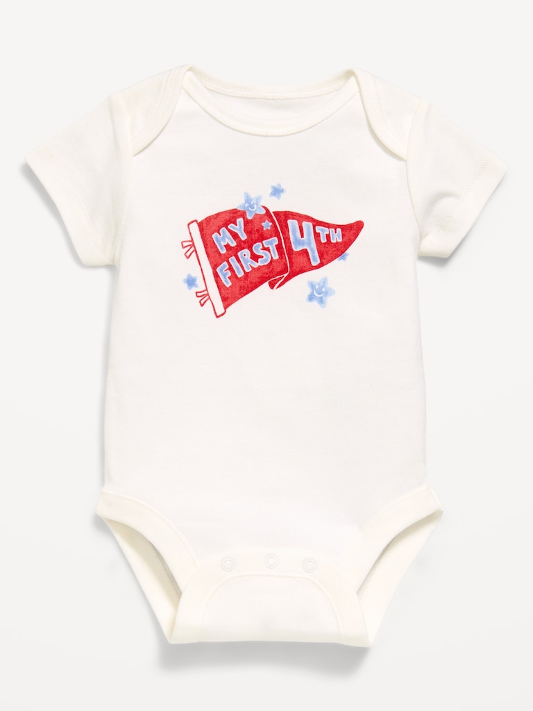 Short-Sleeve Graphic Bodysuit for Baby