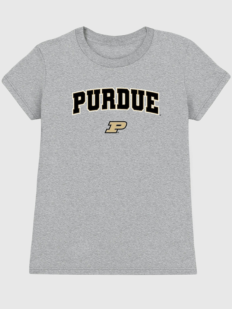 Purdue University Arch Logo Graphic T-Shirt for Women