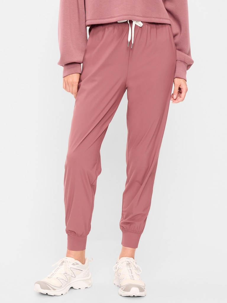 High-Waisted Side-Striped SleekTech Jogger