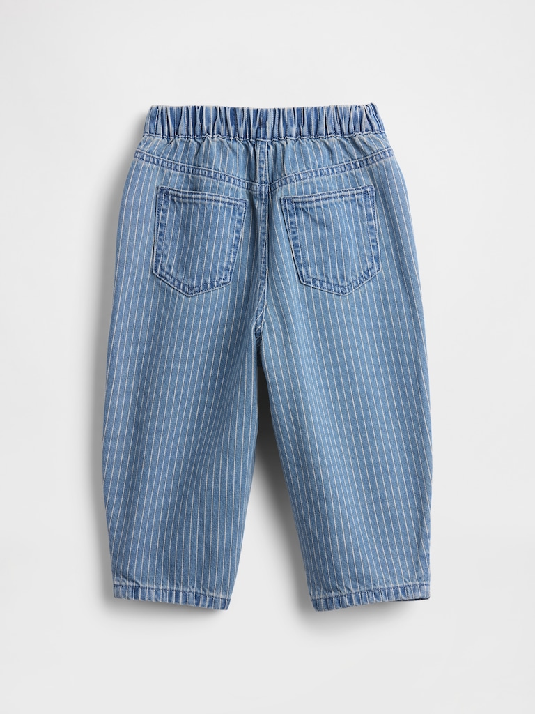 Baby & Toddler Pull-On Barrel Jeans