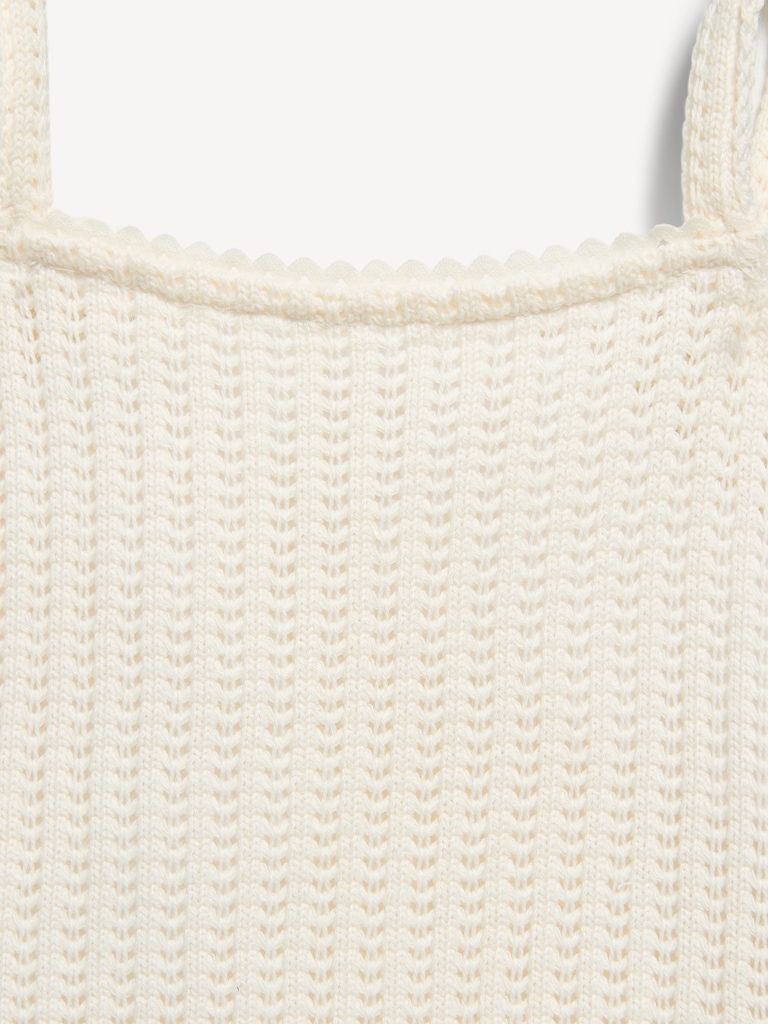 Sleeveless Jacquard Knit Top for Girls