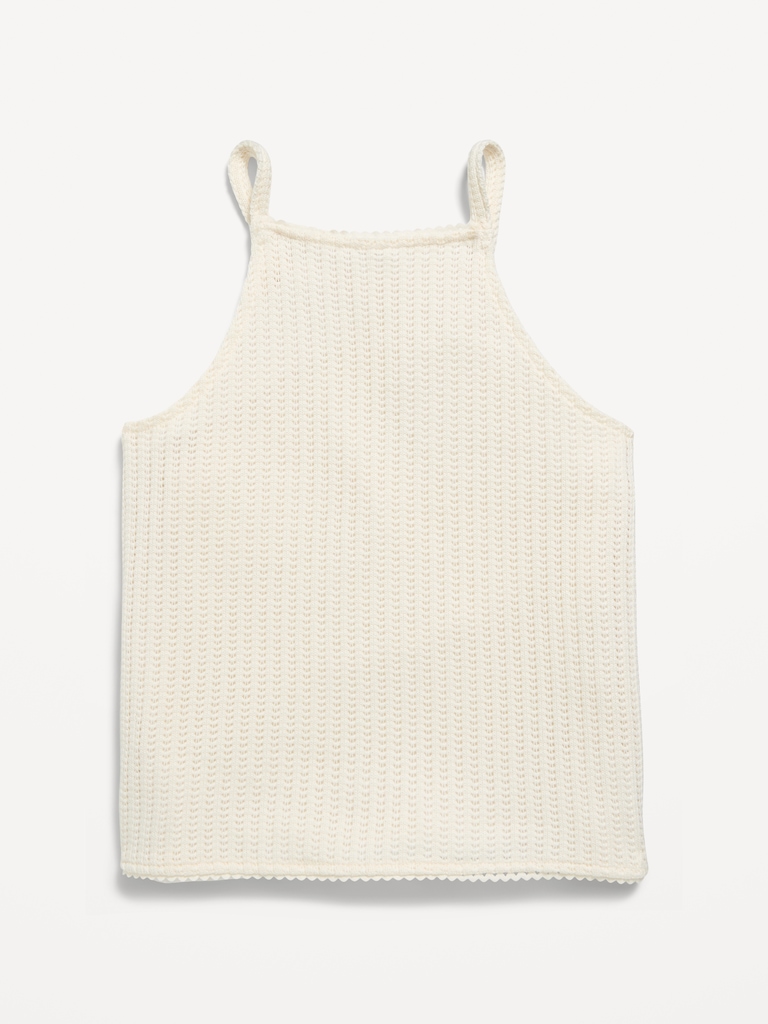 Sleeveless Jacquard Knit Top for Girls