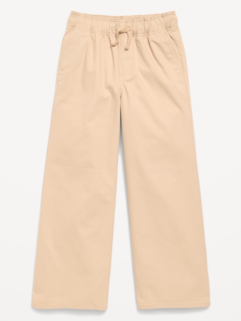 School Uniform Baggy Wide-Leg Pull-On Pants for Girls