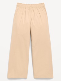 School Uniform Baggy Wide-Leg Pull-On Pants for Girls