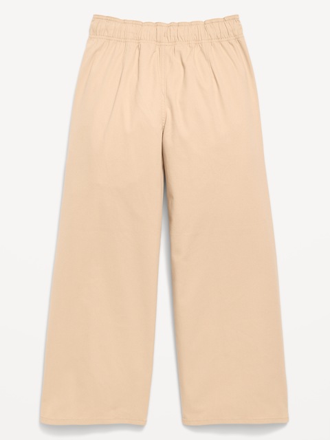 School Uniform Baggy Wide-Leg Pull-On Pants for Girls