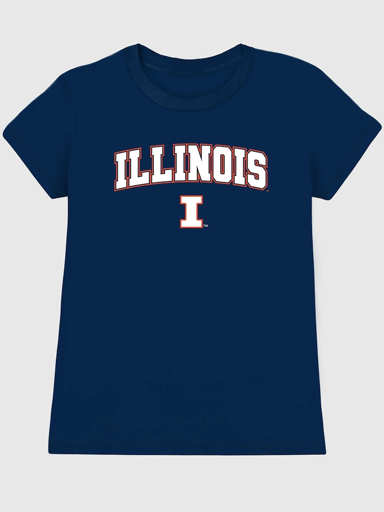 University of Illinois Arch Logo Graphic T-Shirt for Women