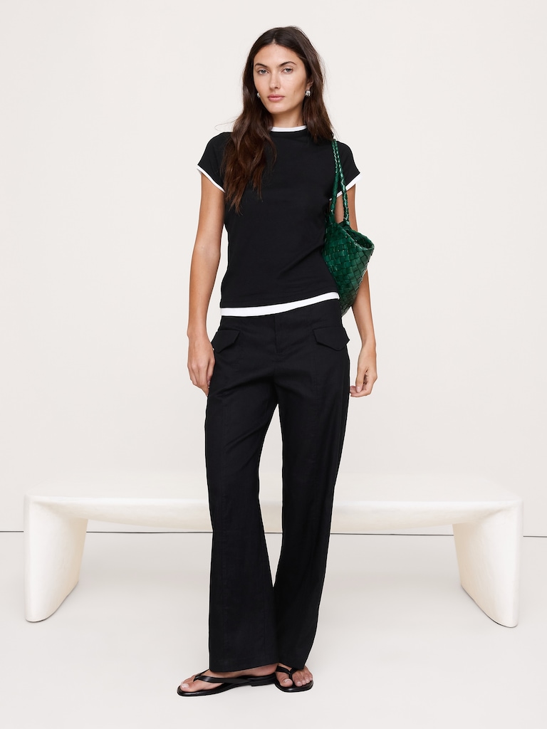 Airy Cotton Layered T-Shirt