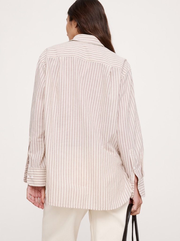 The Oversized Shirt in Cotton Poplin