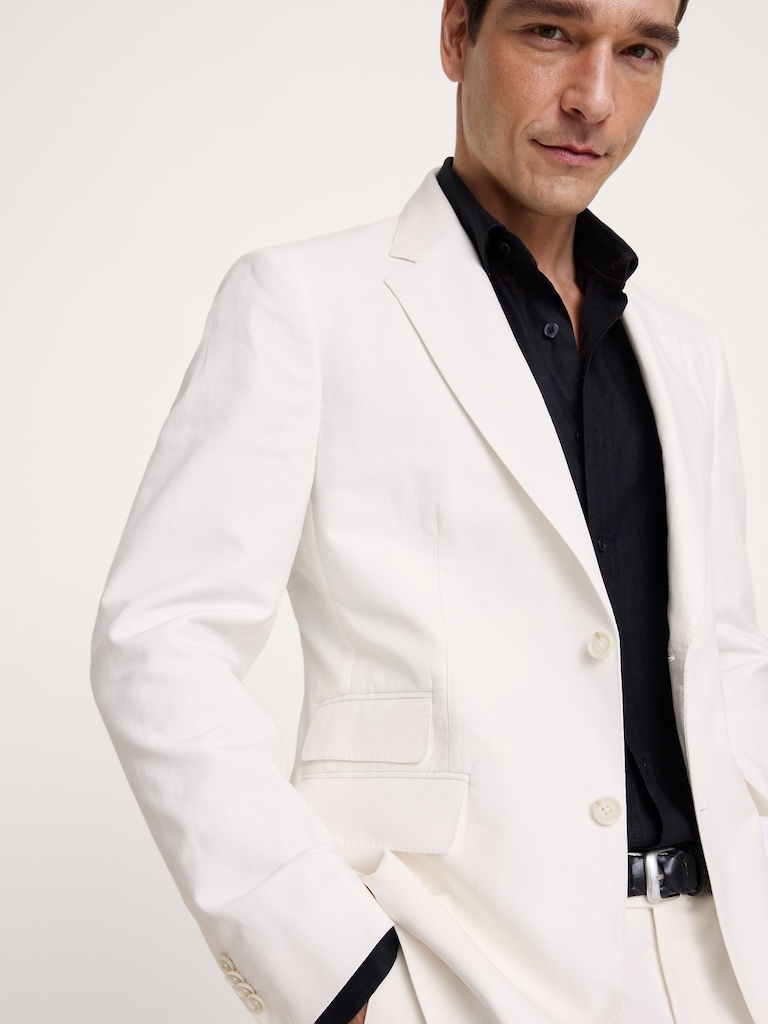 Italian Cotton-Linen Suit Jacket