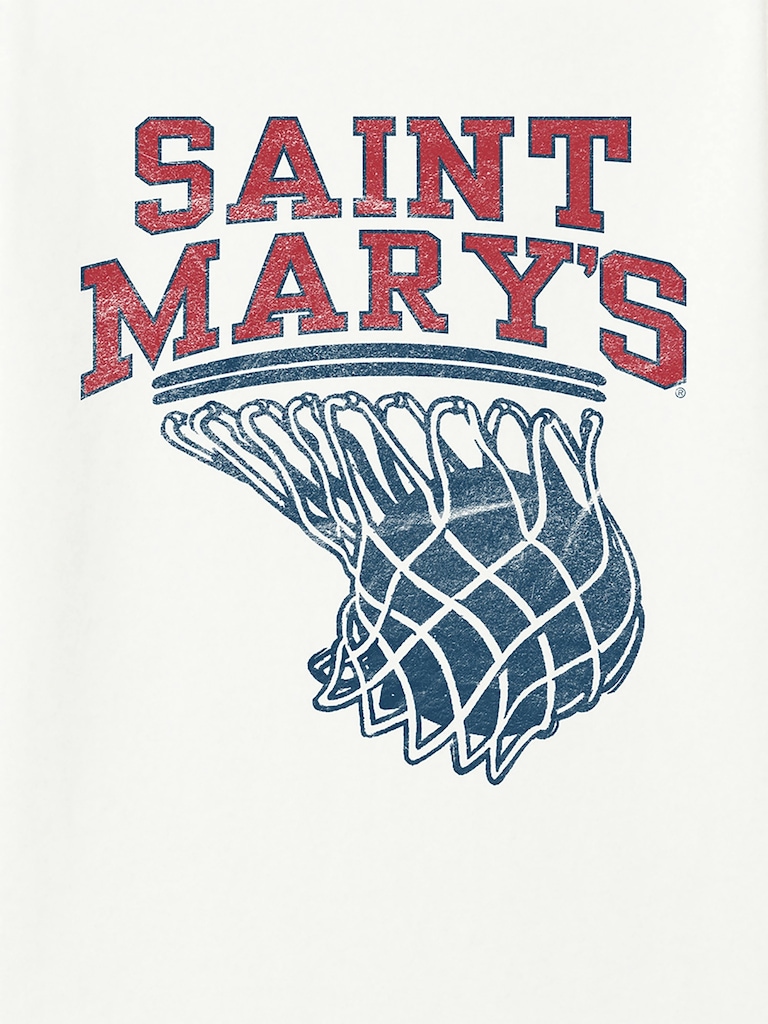 Saint Marys College of California Basketball Hoop Graphic T-Shirt for Men