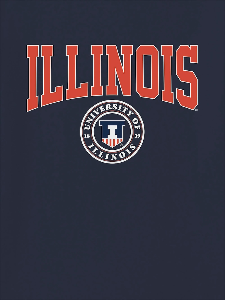 University of Illinois Collegiate Seal Graphic T-Shirt for Men