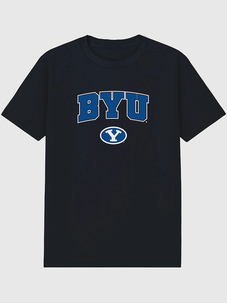Brigham Young University Arch Logo Graphic T-Shirt for Men