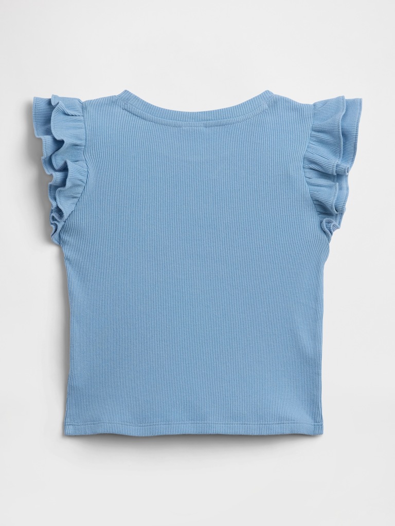 babyGap Ribbed Flutter Sleeve T-Shirt