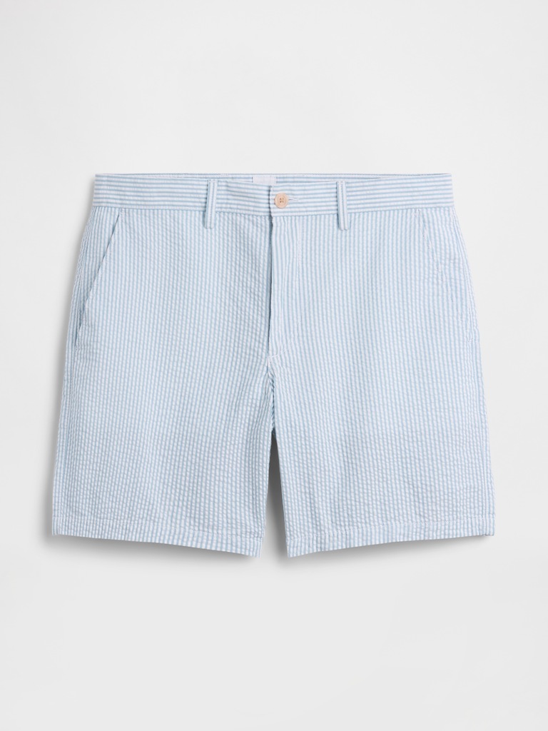 7" Essential Seersucker Shorts