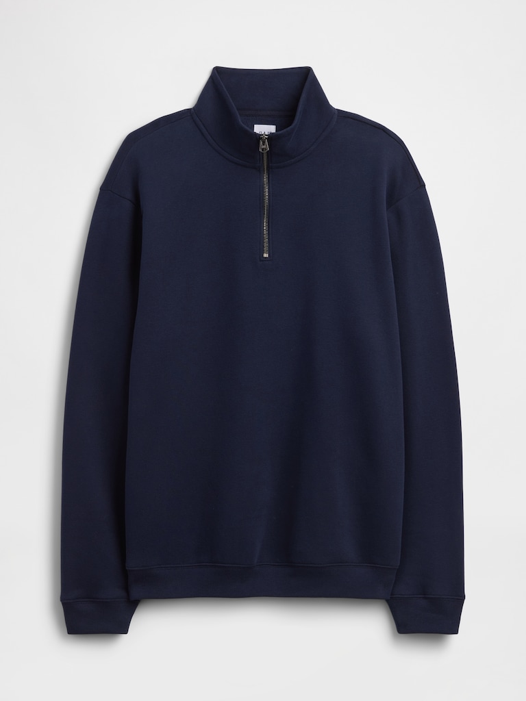 Adult Relaxed Quarter-Zip Fleece Sweatshirt