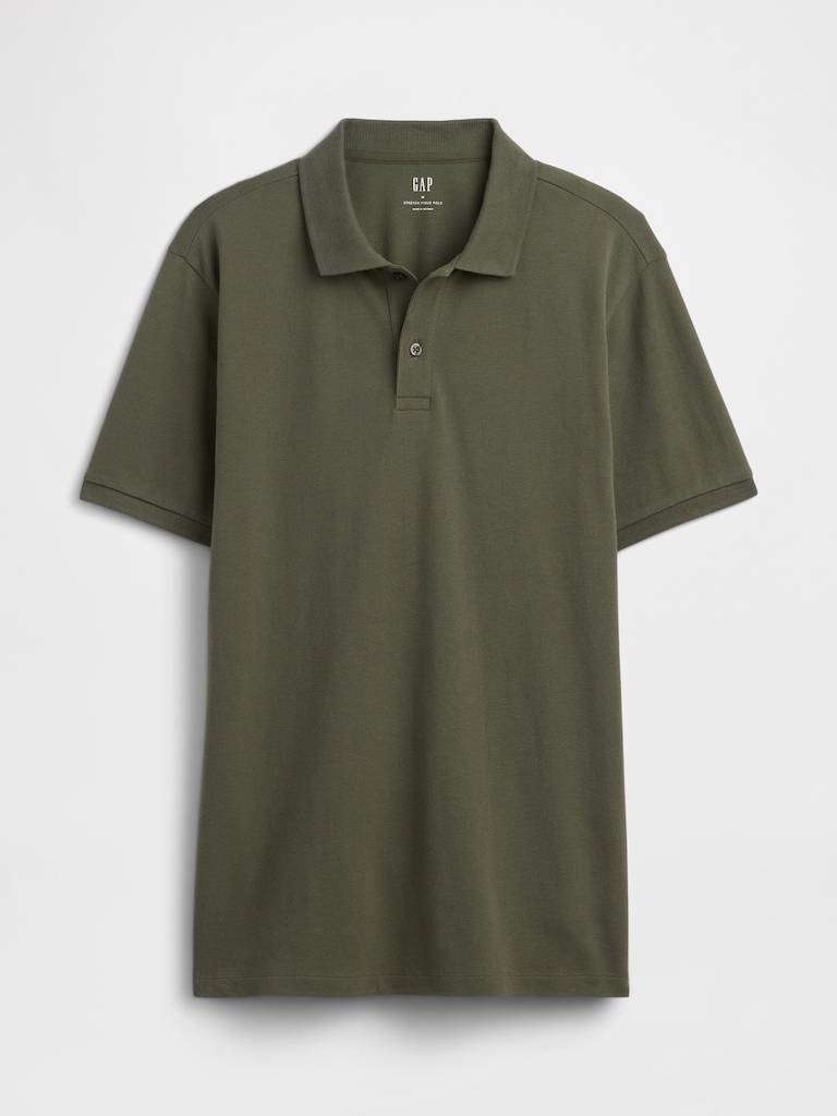 Stretch Pique Polo Shirt