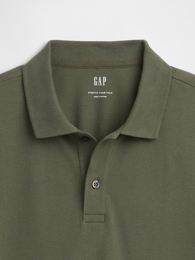 Stretch Pique Polo Shirt