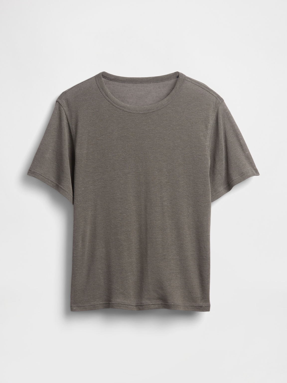 Linen-Blend Relaxed T-Shirt