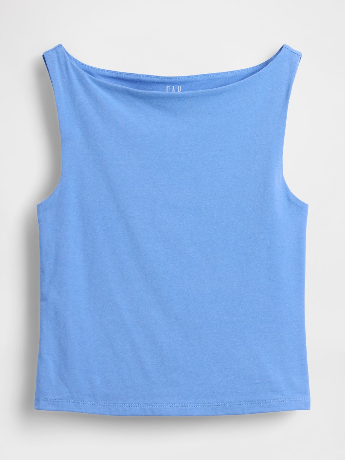 CloseKnit Jersey Boatneck Crop Tank Top