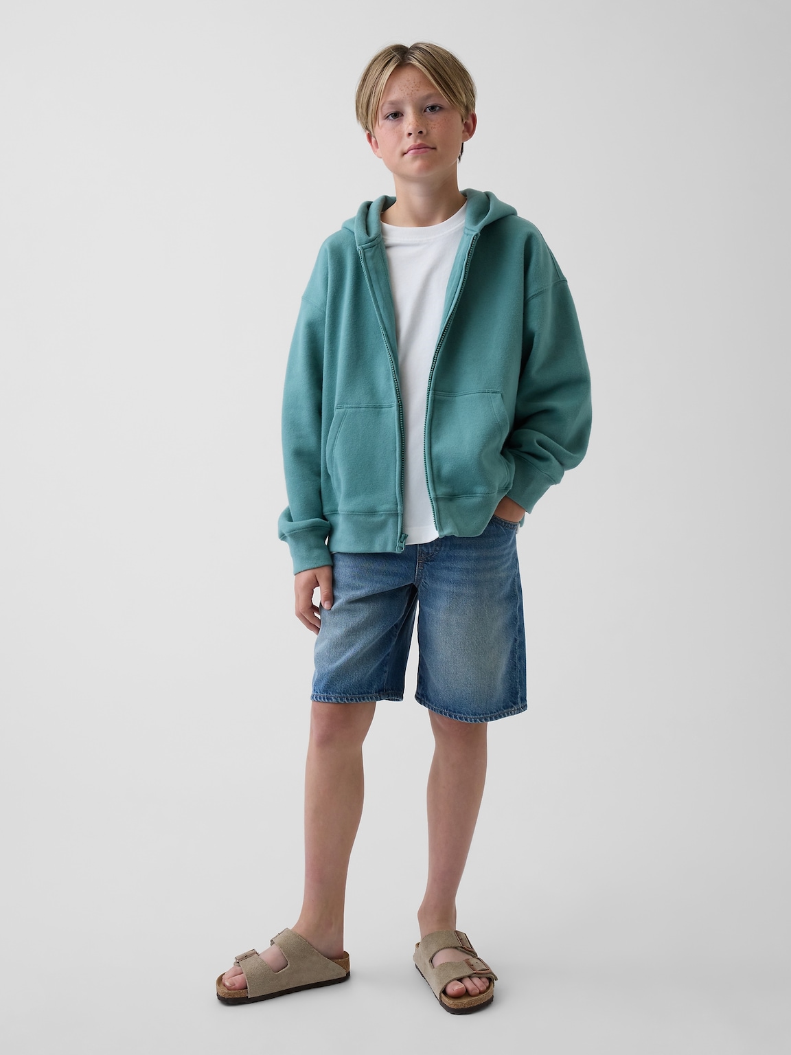 Kids VintageSoft Relaxed Zip Hoodie