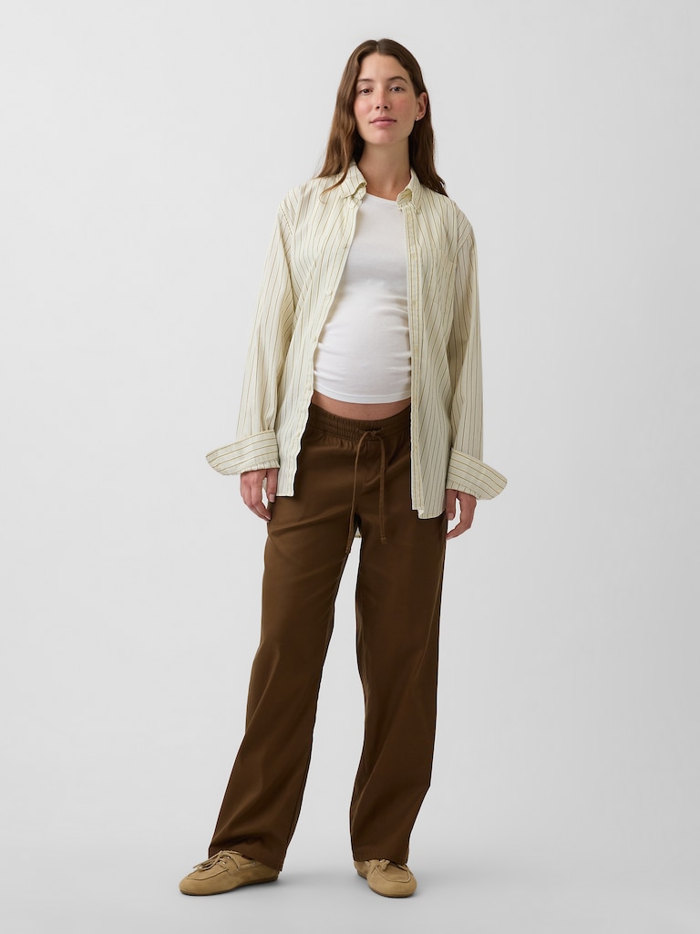 Maternity Under Belly Twill Pants