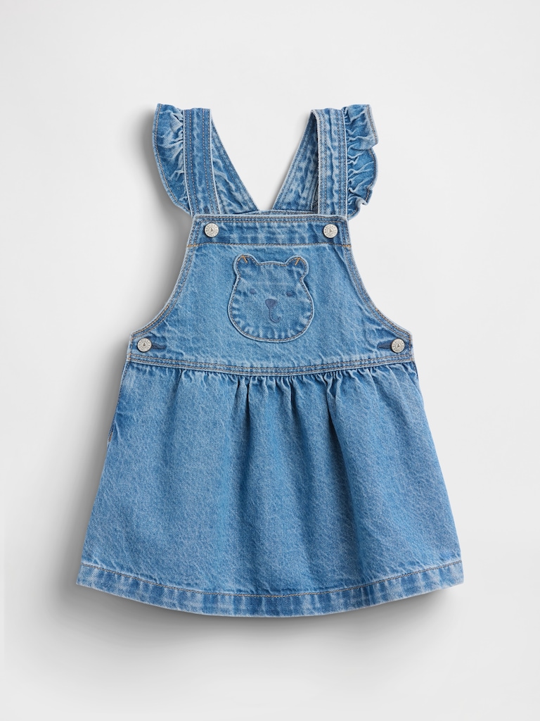 Baby & Toddler Bear Pocket Denim Skirtall