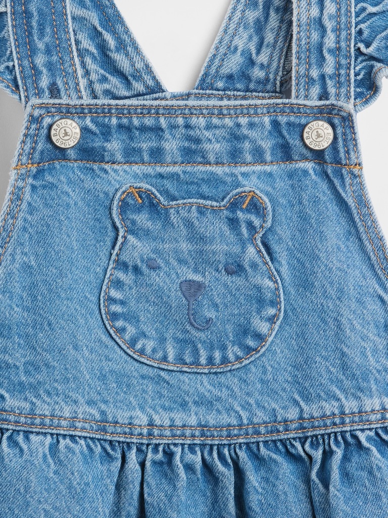 Baby & Toddler Bear Pocket Denim Skirtall