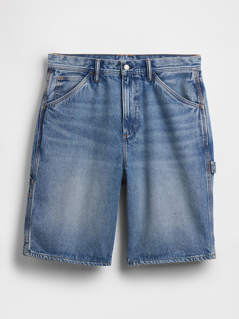 10.5" Baggy Denim Carpenter Shorts