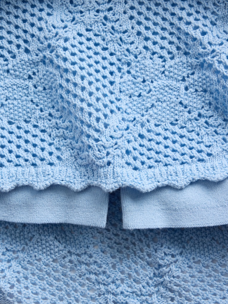 Pointelle Mini Sweater Skort