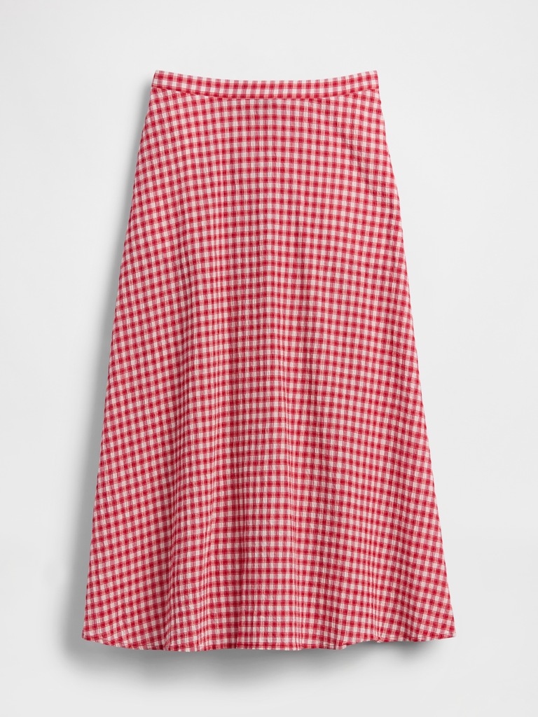 Gingham Maxi Skirt