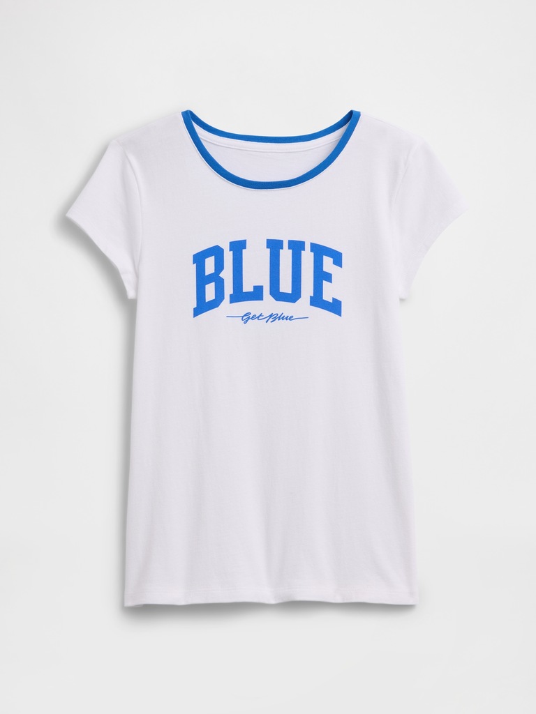 Kids Get Blue Ringer Graphic T-Shirt