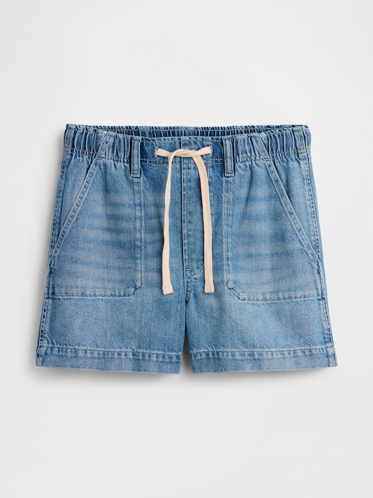 Maternity Full Panel UltraSoft Denim Easy Shorts