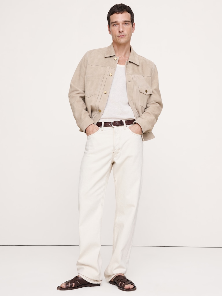 Suede Trucker Jacket