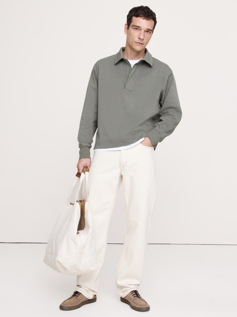 Heavyweight Cotton Flight Polo