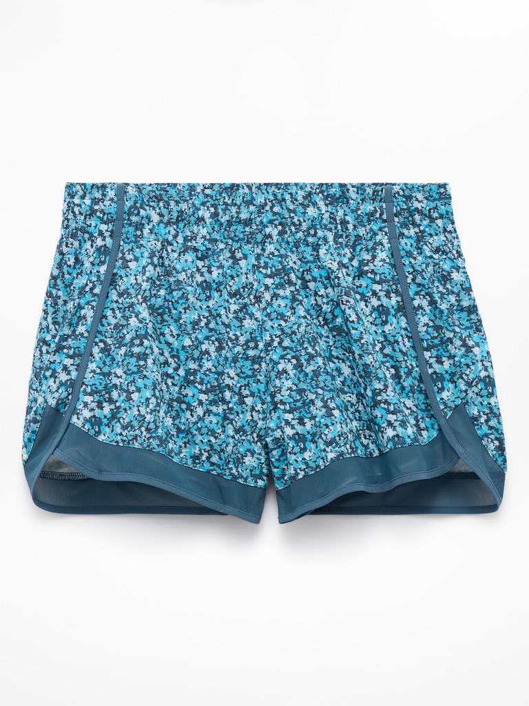 Mesh Racer Run Mid Rise 4" Short