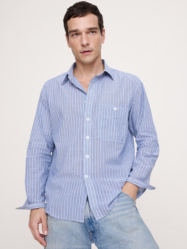 Relaxed-Fit Summerweight Cotton Shirt